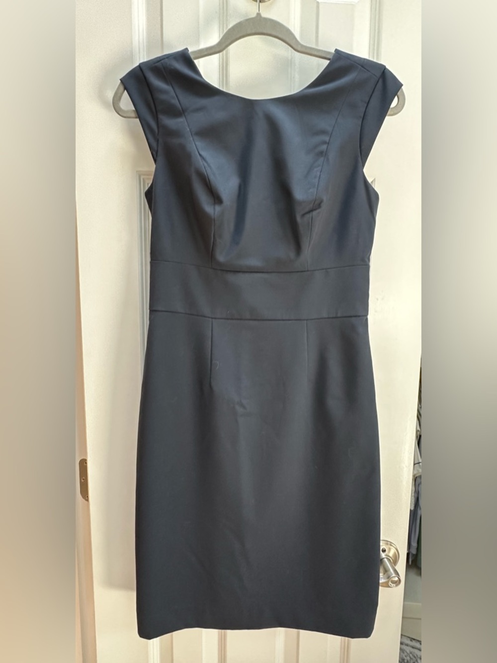 The Limited Navy Blue Midi Sheath Dress